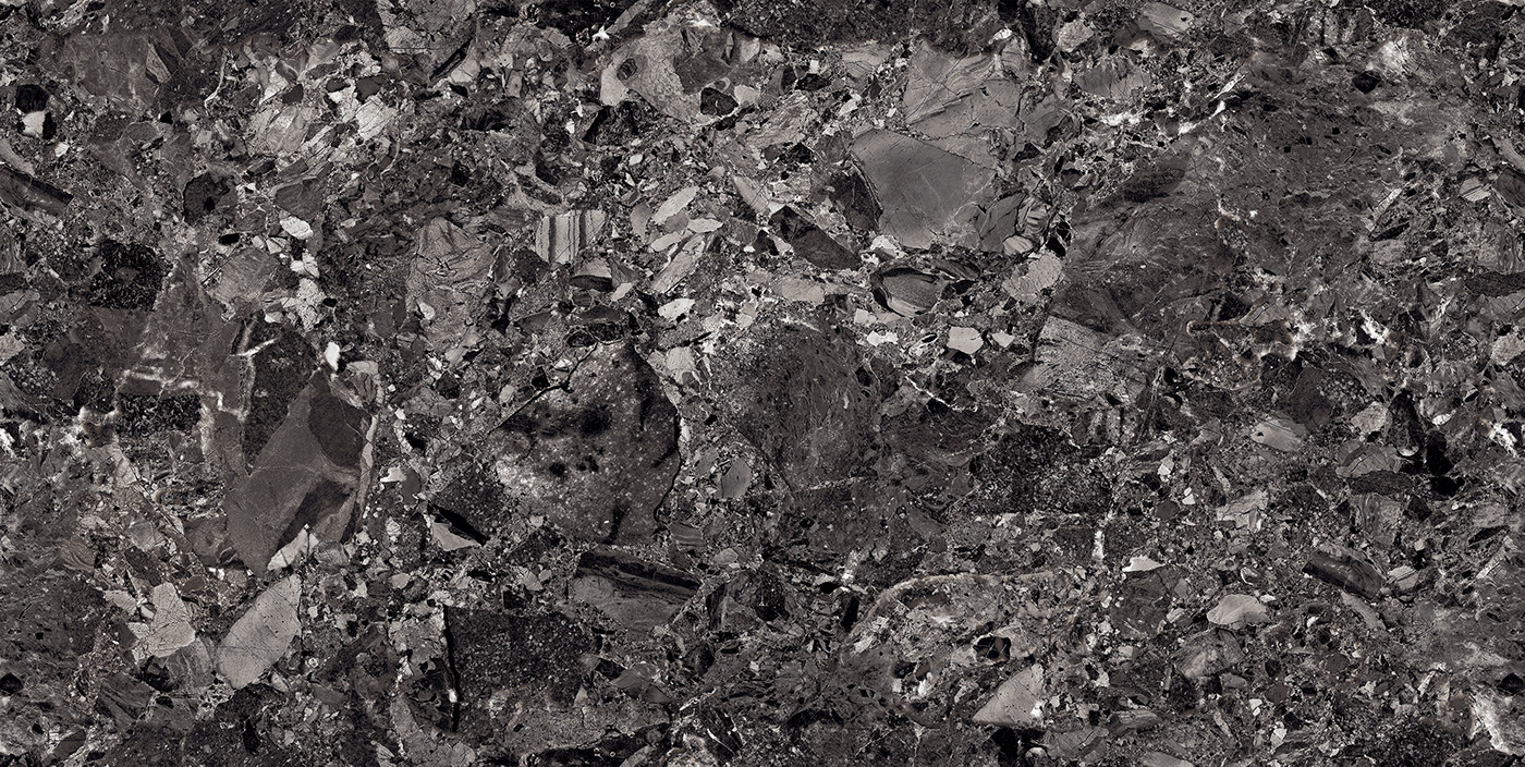 FOSSIL BLACK tile face 2